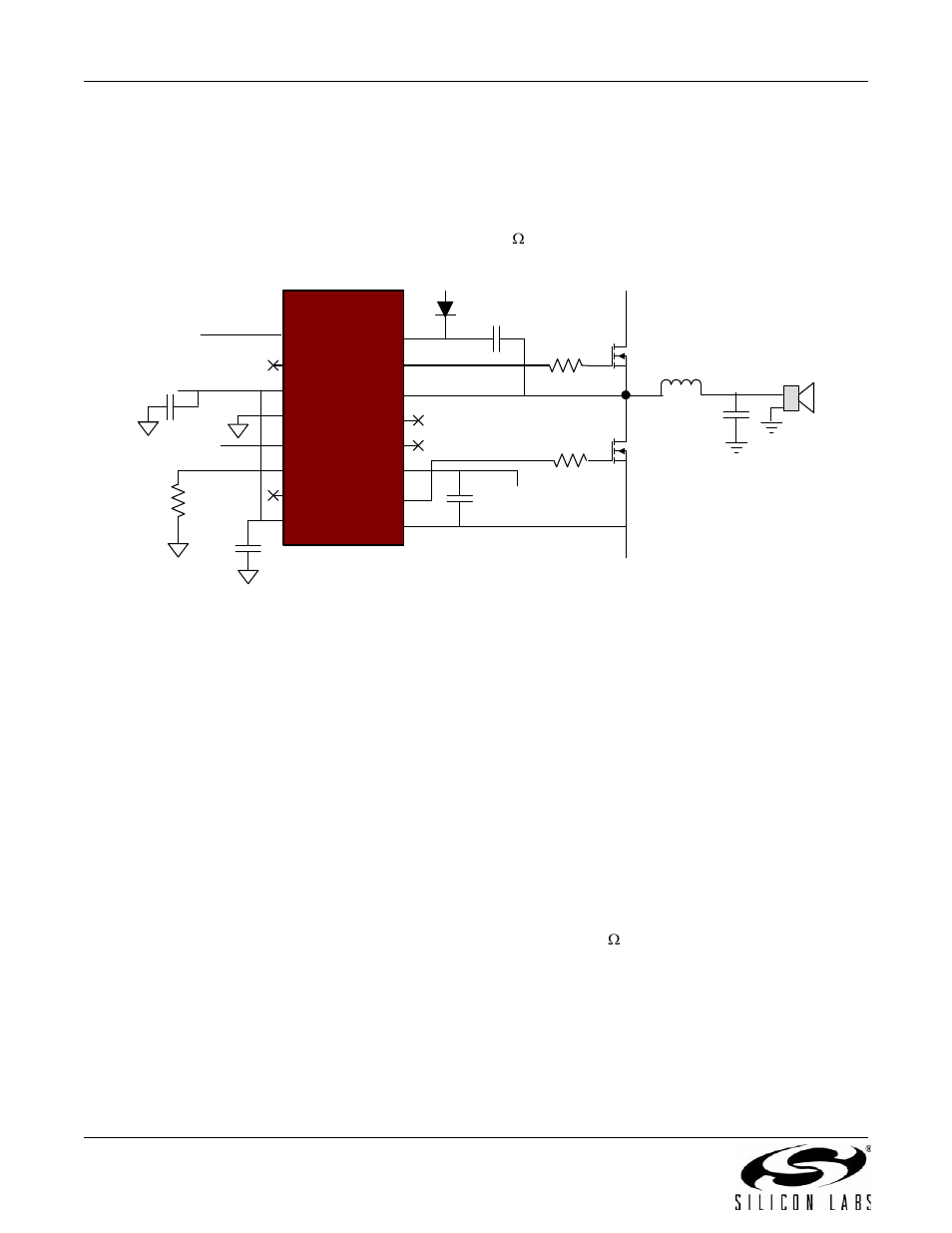 Gate drive structure, Self oscillation, Heat sink l-bracket | Overcurrent protection | Silicon Laboratories SI824XCLASSD-KIT SI8410 User Manual | Page 4 / 16