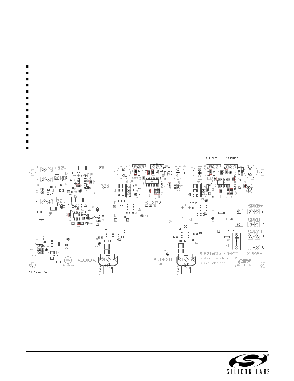 Voltage and current sense test points | Silicon Laboratories SI824XCLASSD-KIT SI8410 User Manual | Page 6 / 16
