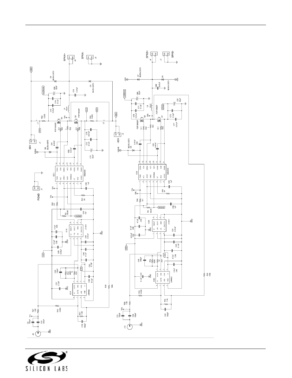 Schematics | Silicon Laboratories SI824XCLASSD-KIT SI8410 User Manual | Page 7 / 16