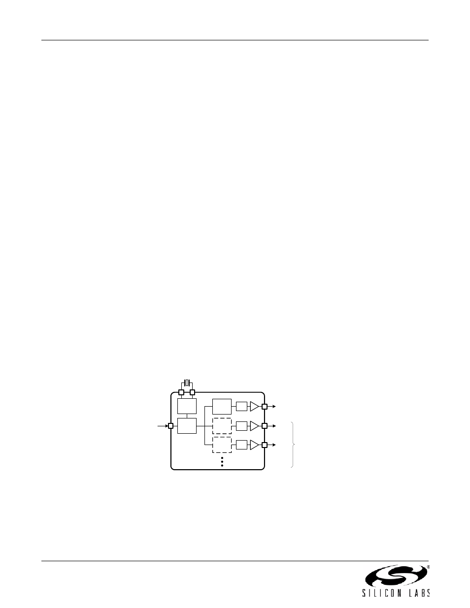 External clock input (clkin), Voltage control input (vc), Synthesis stages | Output stage, S i 5 3 5 1 a / b / c | Silicon Laboratories SI5351A/B/C User Manual | Page 12 / 72