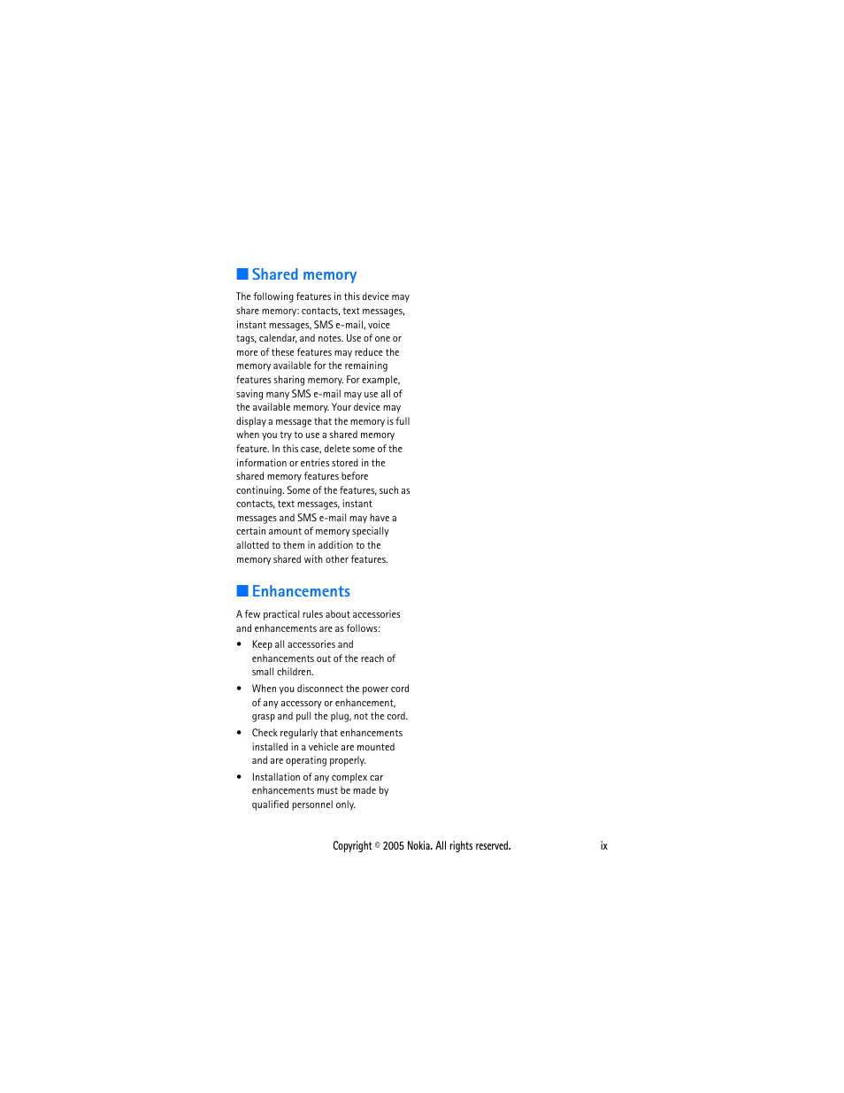 Enhancements | Sonic Alert Nokia phone 6021 User Manual | Page 10 / 99