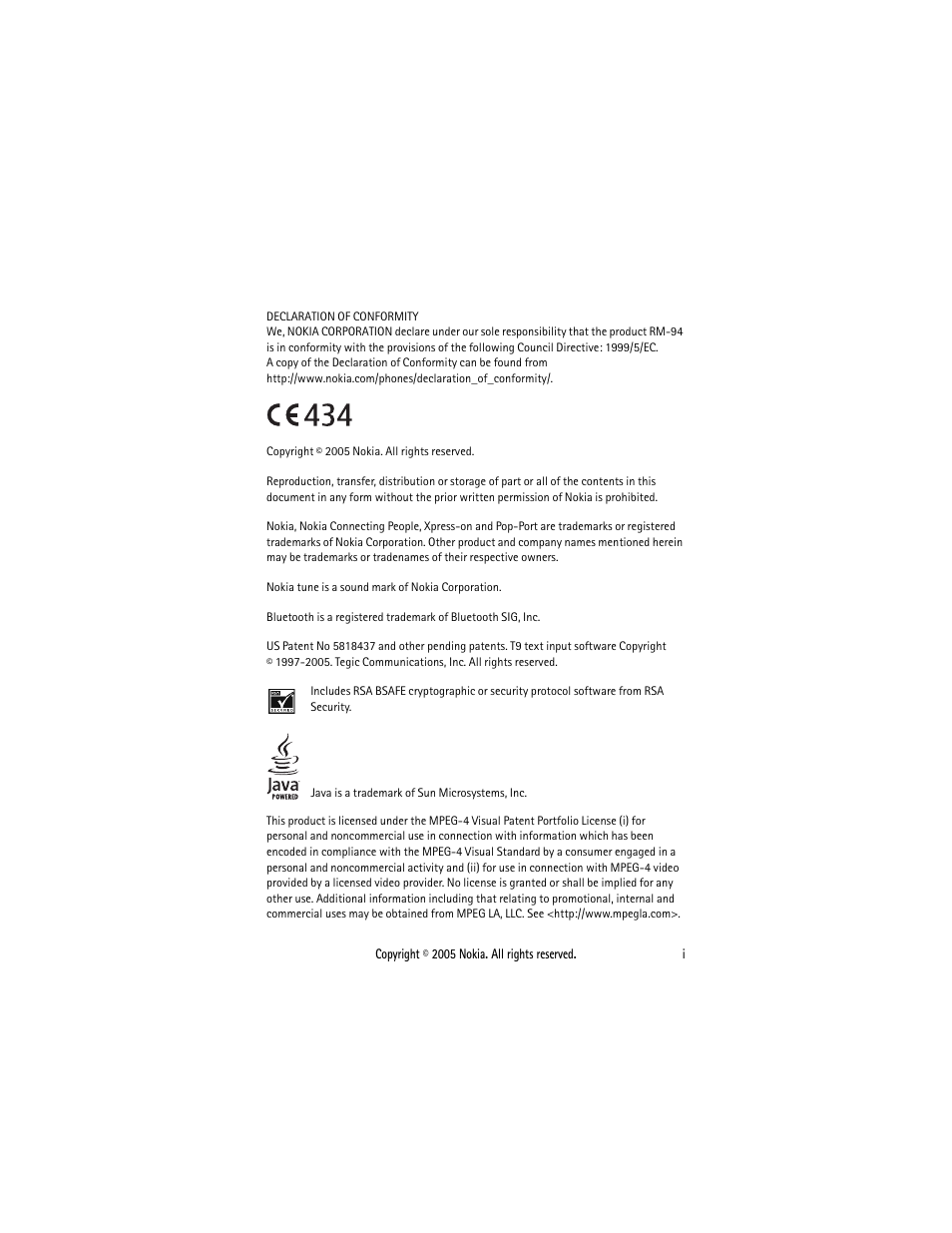 Sonic Alert Nokia phone 6021 User Manual | Page 2 / 99