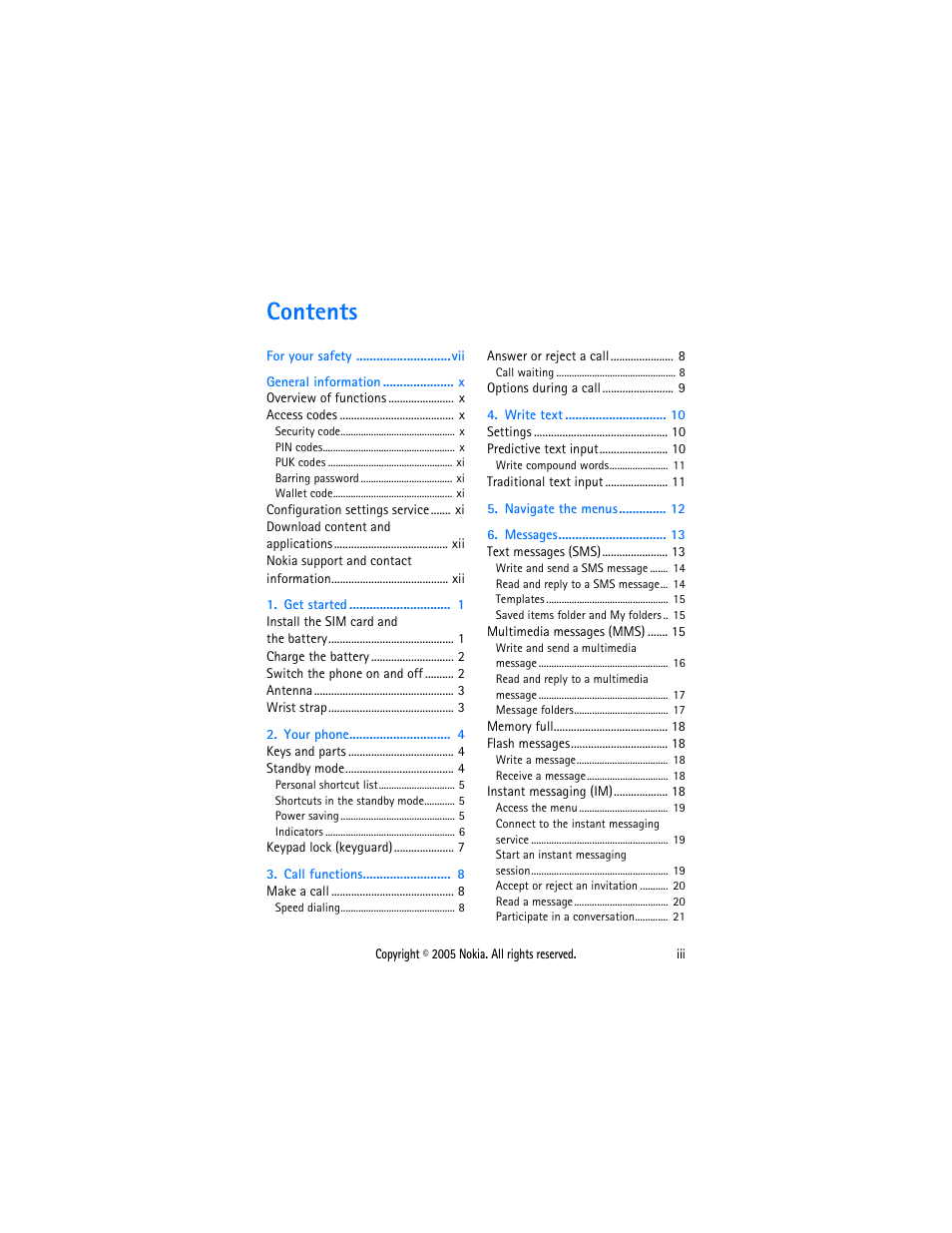 Sonic Alert Nokia phone 6021 User Manual | Page 4 / 99