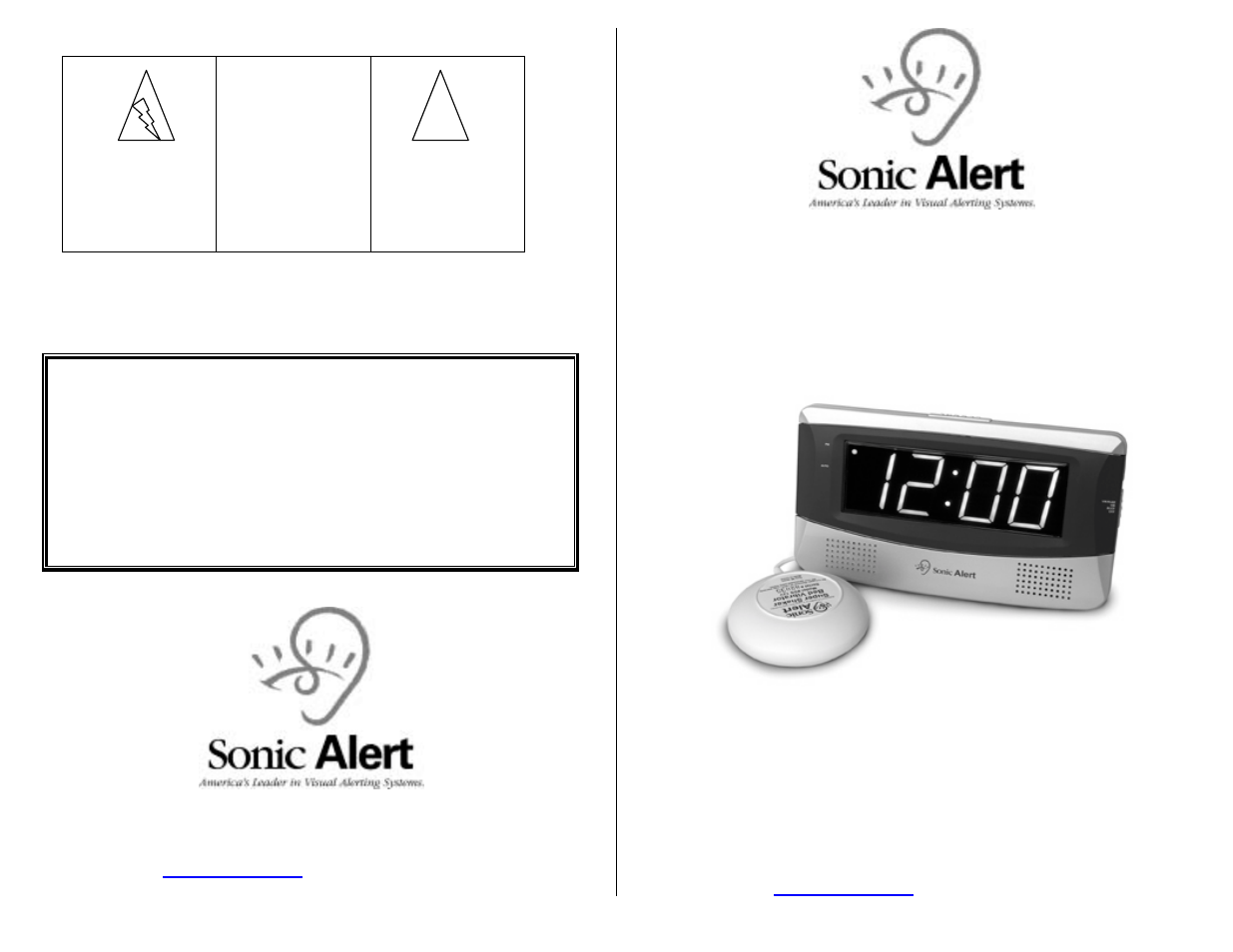 Sonic Alert SB300SS User Manual | 2 pages
