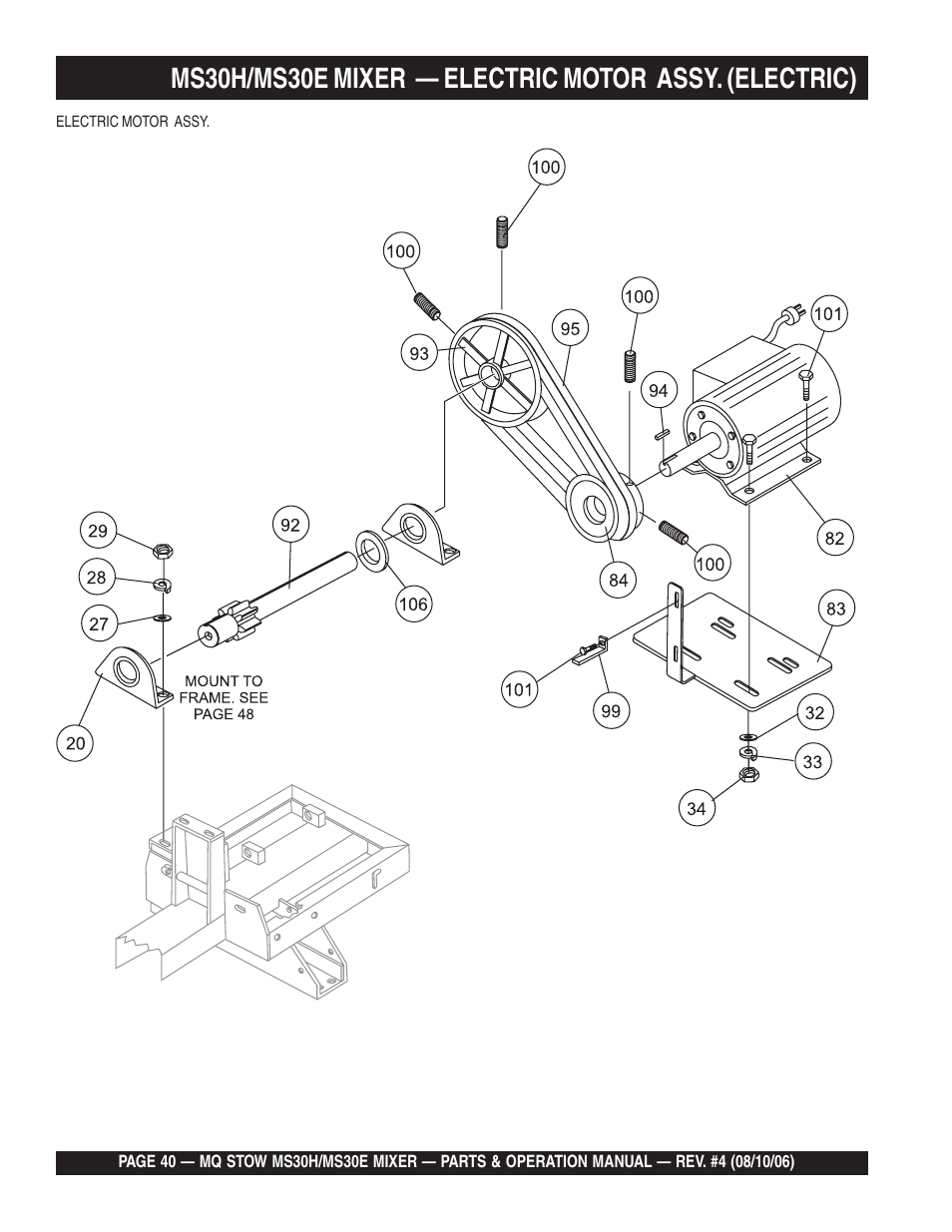 Multiquip MS30H User Manual | Page 40 / 88