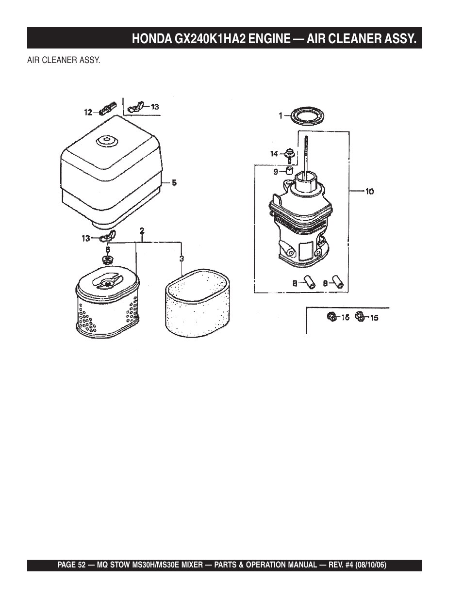 Multiquip MS30H User Manual | Page 52 / 88