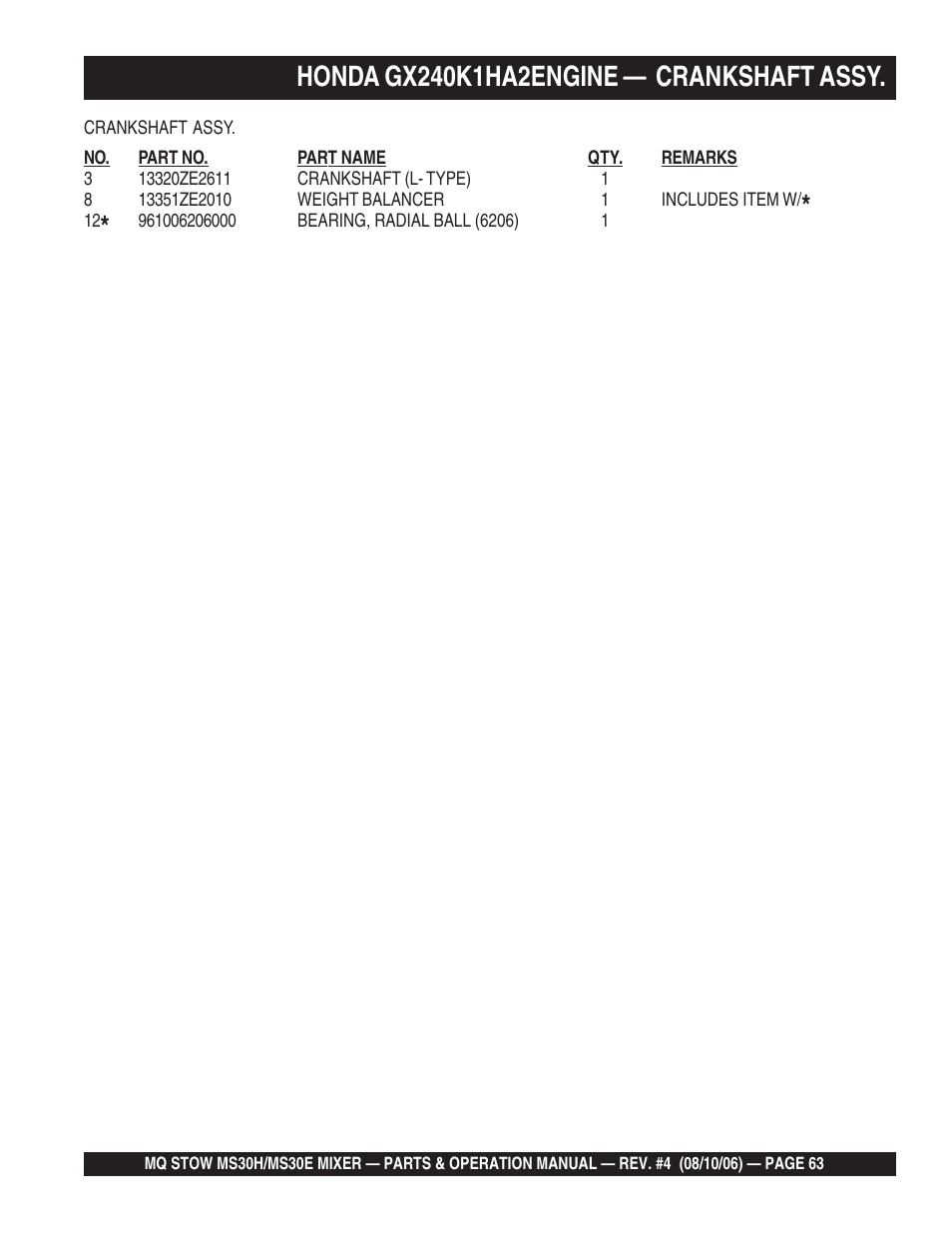 Multiquip MS30H User Manual | Page 63 / 88