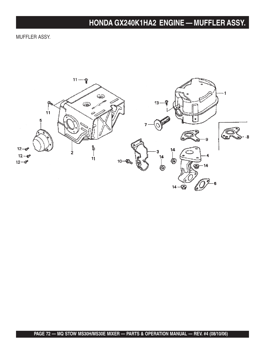 Multiquip MS30H User Manual | Page 72 / 88