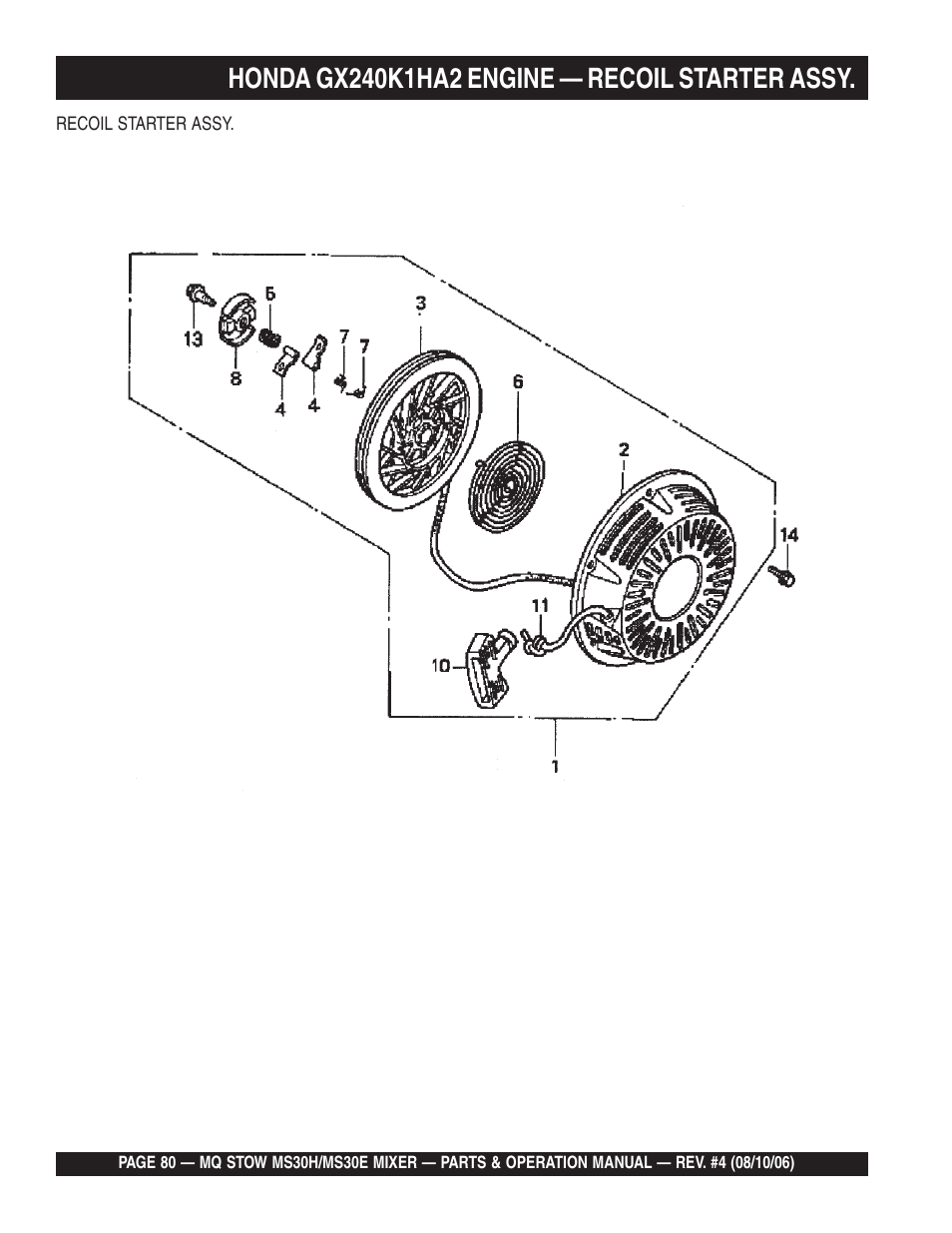 Multiquip MS30H User Manual | Page 80 / 88