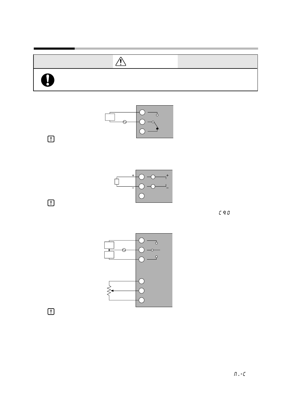 8 connecting control outputs (outputs 1, 2), Warning, Current output (5g) | Position-proportional output (2g), Handling precautions | Sonic Alert Digital Program Controller DCP301 User Manual | Page 41 / 187