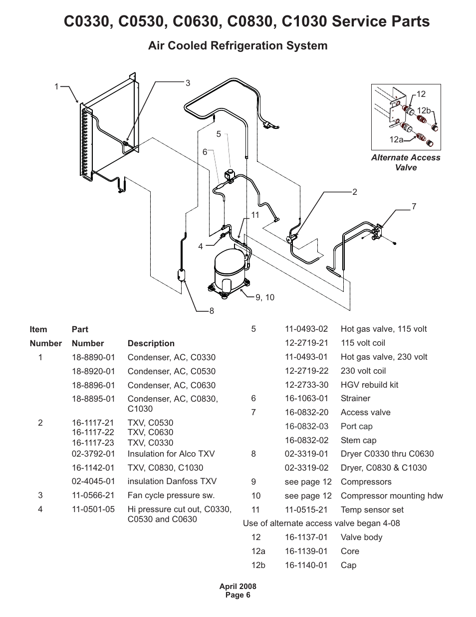 Air cooled refrigeration system | Scotsman Ice Prodigy C0630 User Manual | Page 6 / 13