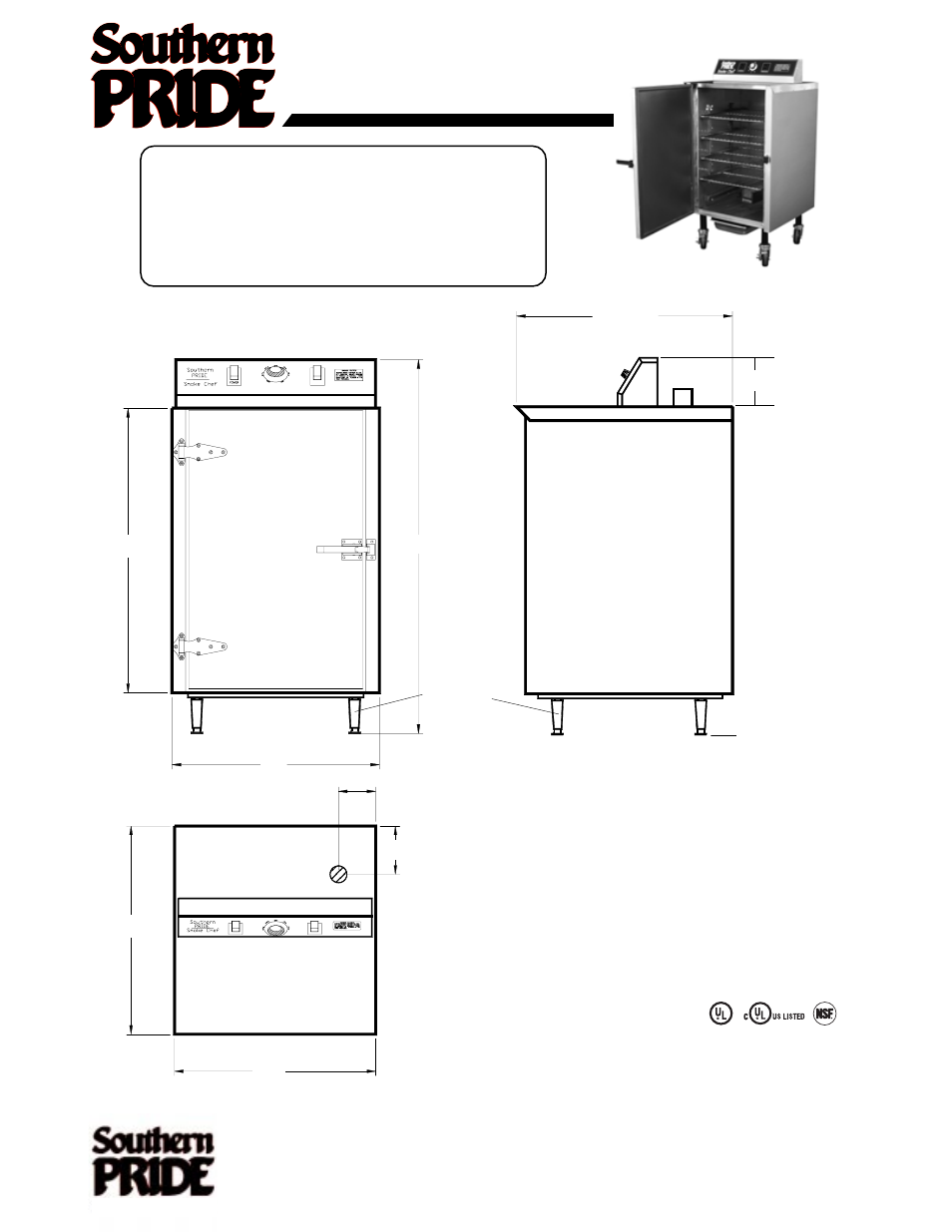 Model sc-100-sm | Southern Pride SPK-700-SL User Manual | Page 2 / 25