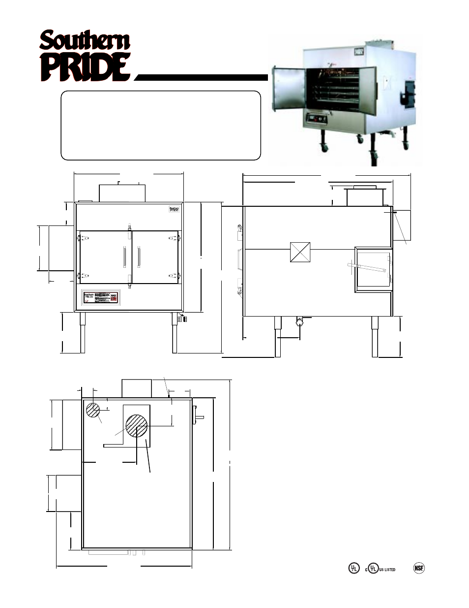 Model spk-500-sl, Specifications, Spk-500-sl | Southern Pride SPK-700-SL User Manual | Page 8 / 25