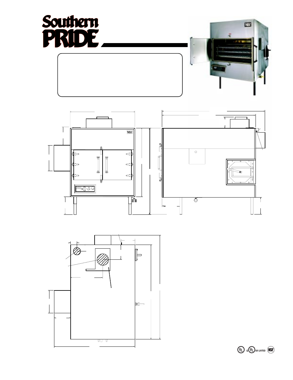Southern Pride XLR-1000-SL User Manual | 2 pages