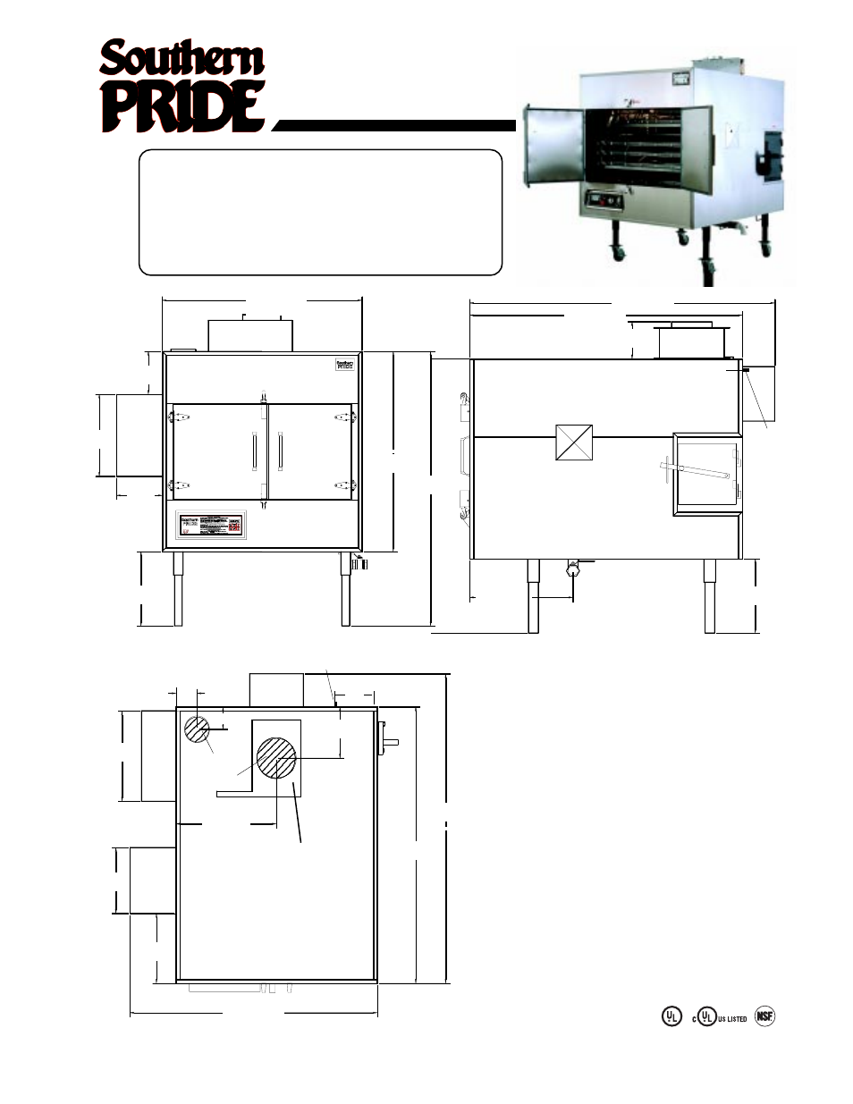 Southern Pride SPK-500-SL User Manual | 2 pages