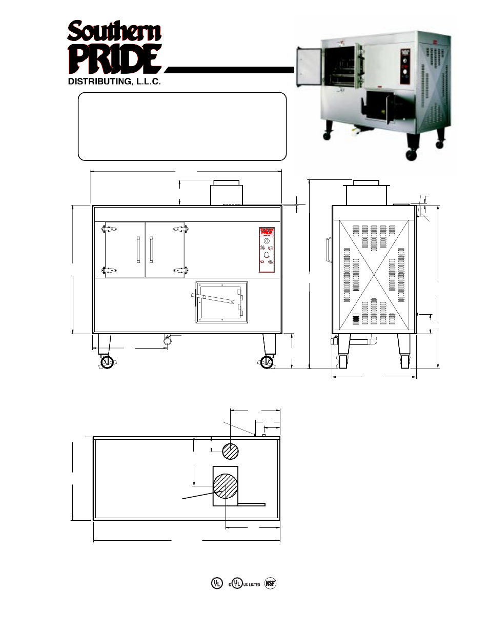 Southern Pride BBR-79-1 User Manual | 2 pages