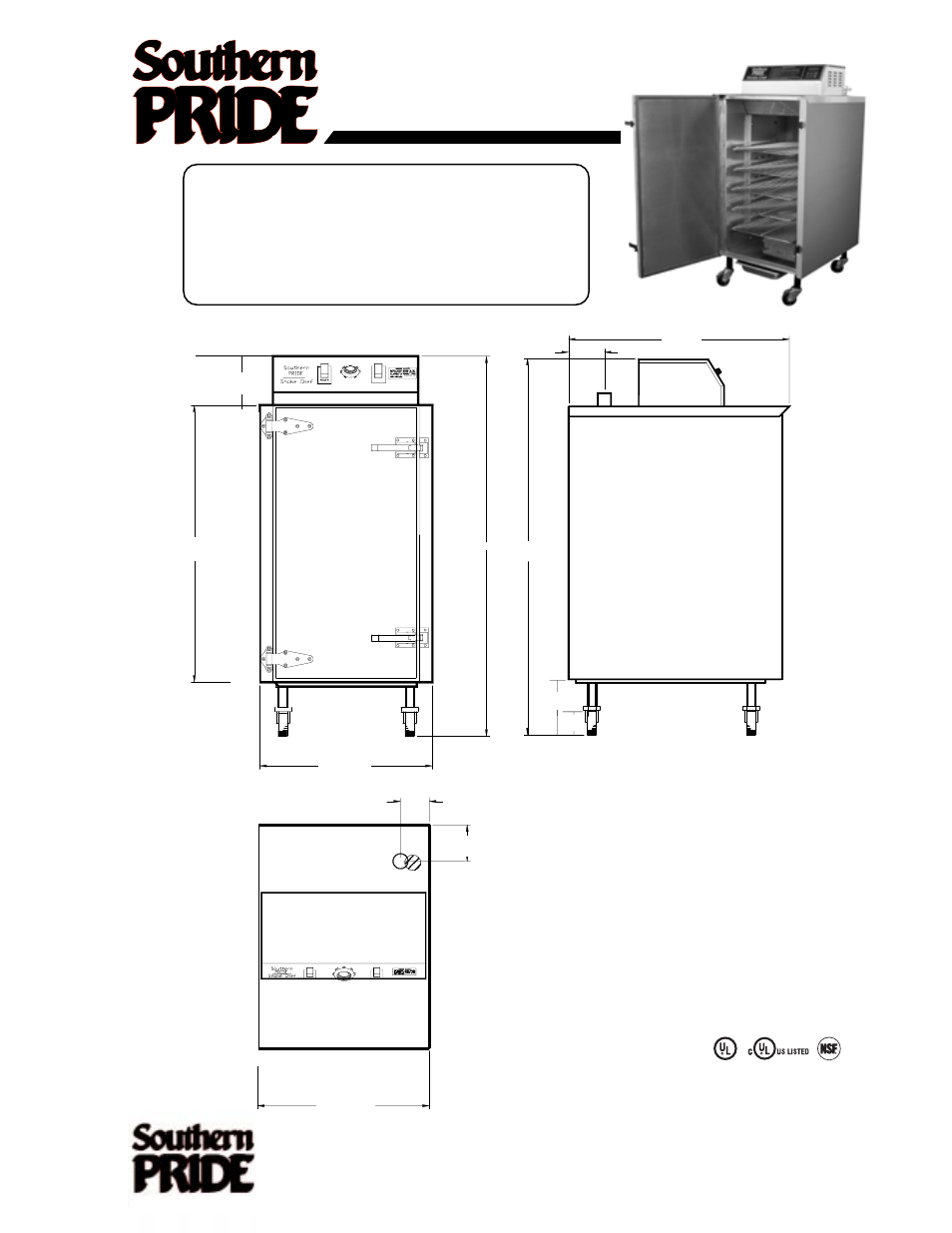 Southern Pride SC-200-SM User Manual | 1 page