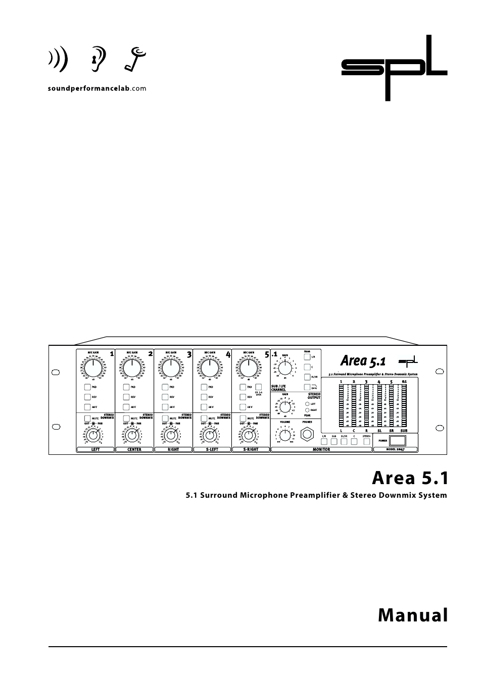 Sound Performance Lab Area 5.1 User Manual | 12 pages
