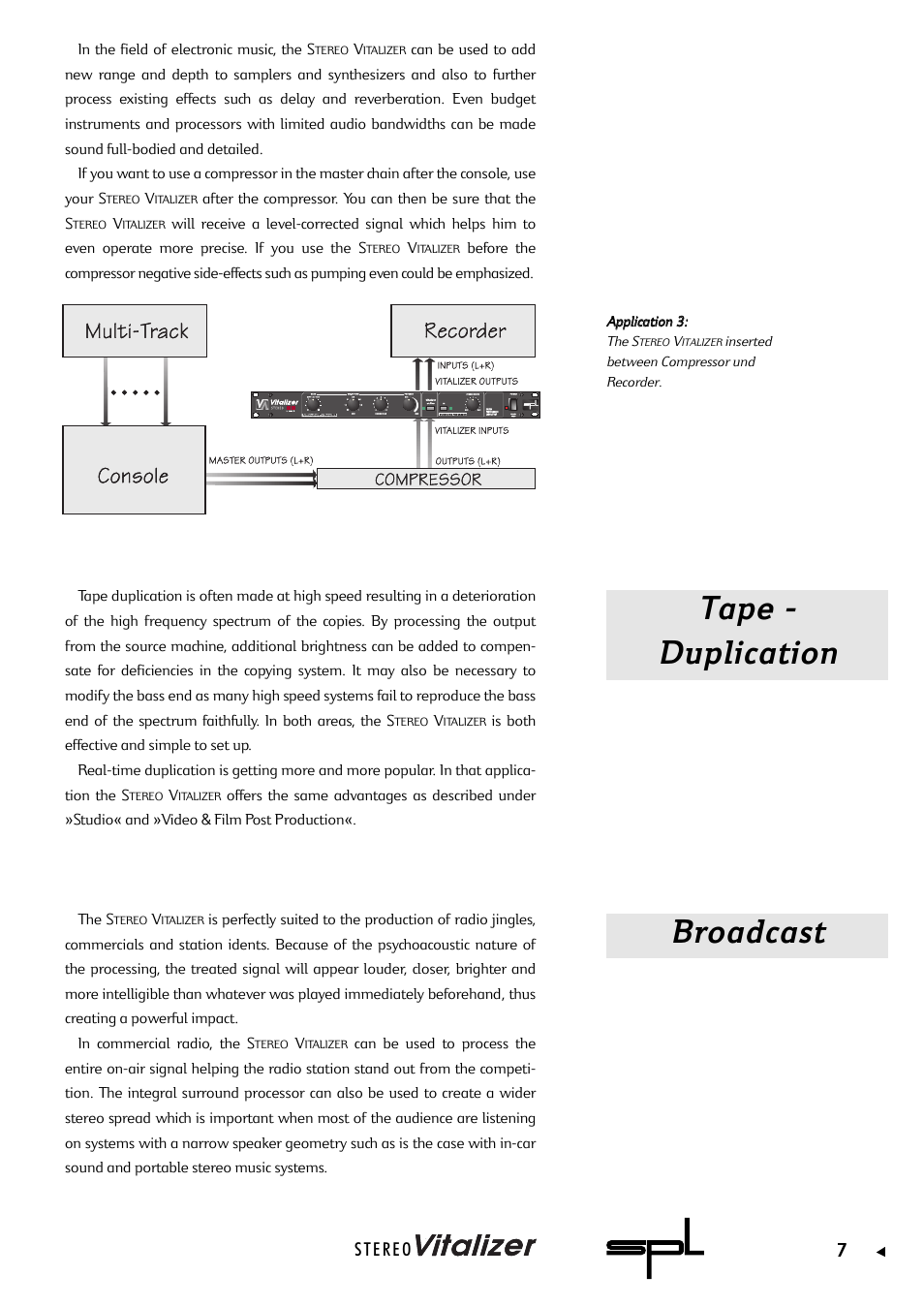 Tape - duplication broadcast | Sound Performance Lab 9320 User Manual | Page 7 / 17