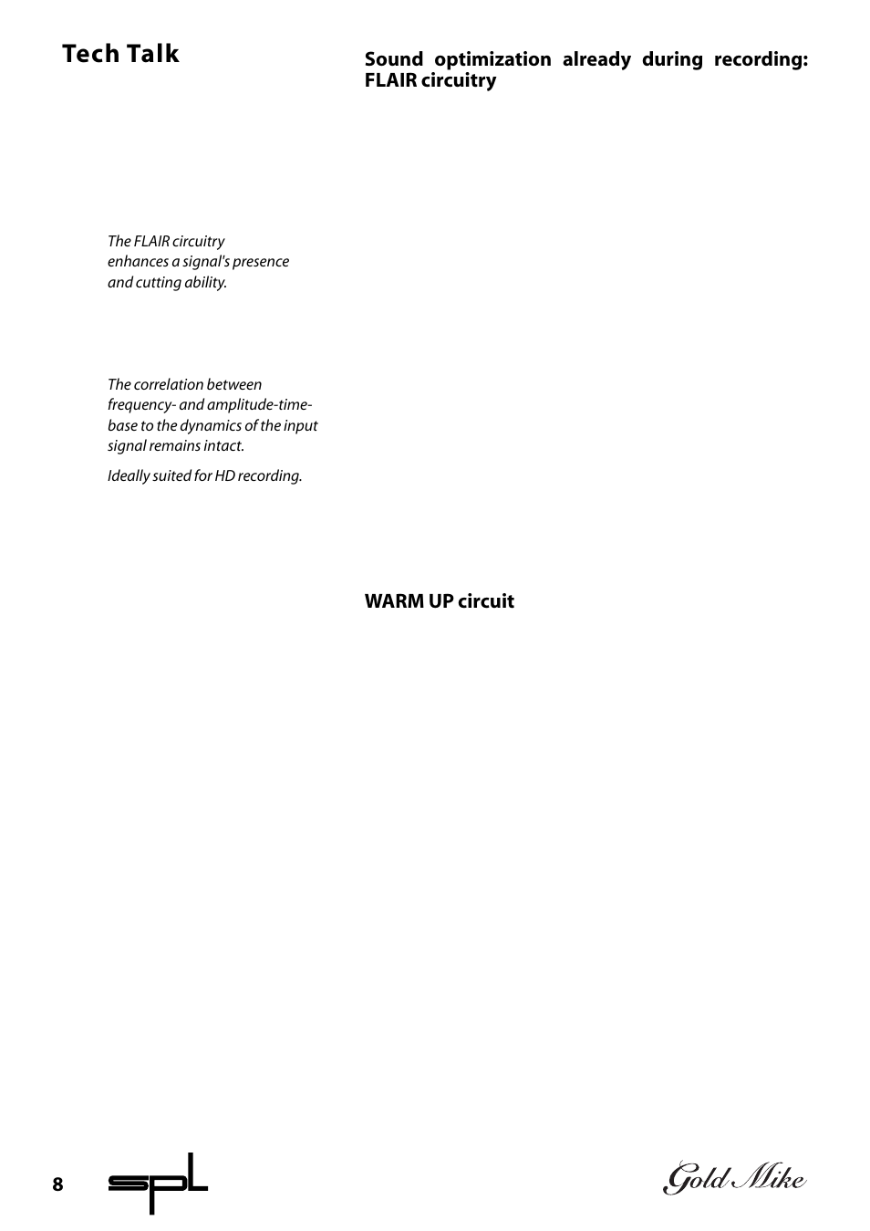 Tech talk | Sound Performance Lab 9844 User Manual | Page 8 / 13