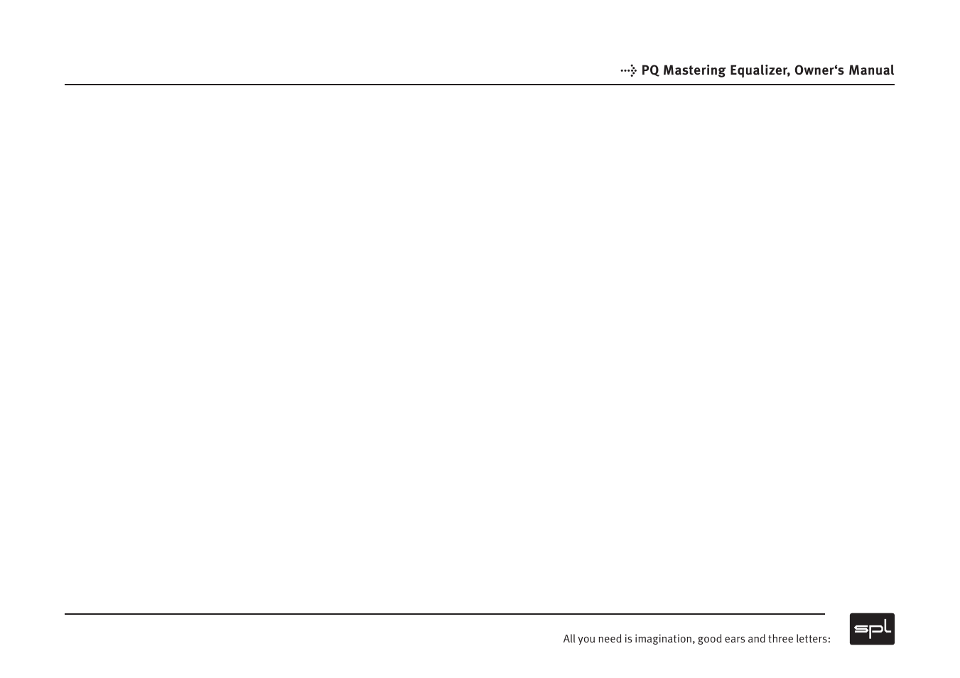 Sound Performance Lab PQ Mastering Equalizer User Manual | Page 12 / 12