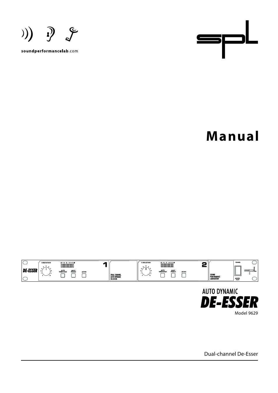 Sound Performance Lab Audio Equalizer 9629 User Manual | 9 pages