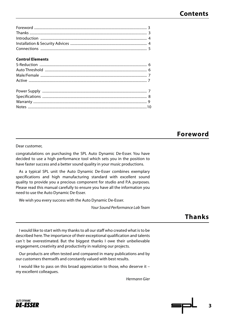 Sound Performance Lab Audio Equalizer 9629 User Manual | Page 3 / 9