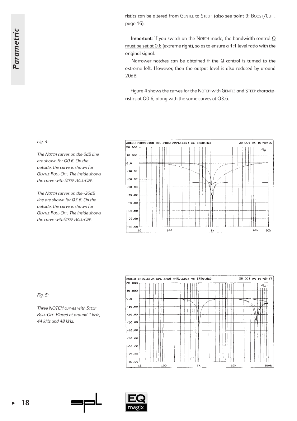 Parametric | Sound Performance Lab EQ MAGIX User Manual | Page 18 / 30