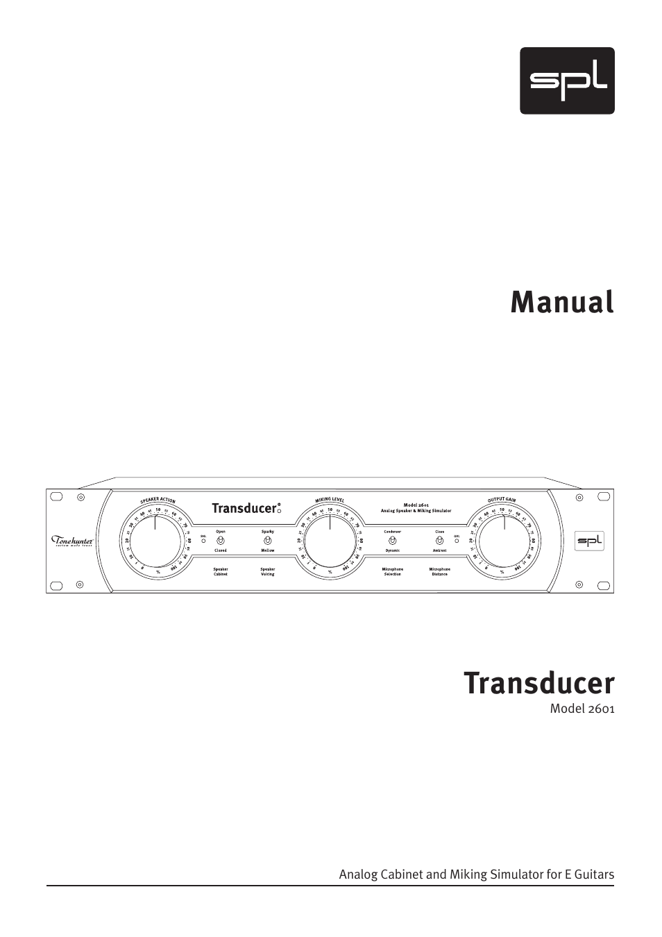 Sound Performance Lab Model 2601 User Manual | 28 pages
