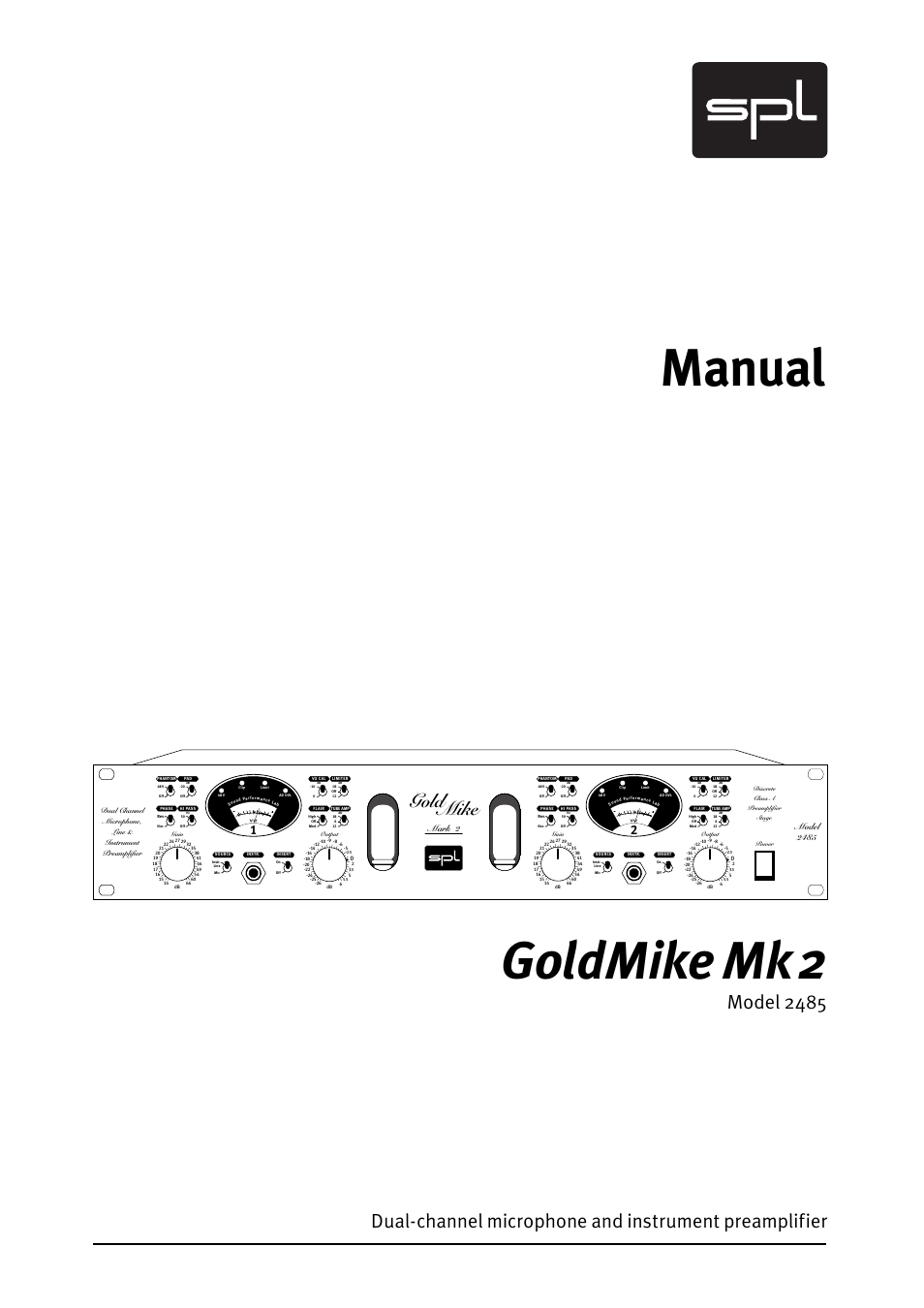 Sound Performance Lab GOLDMIKE MK2 2485 User Manual | 26 pages