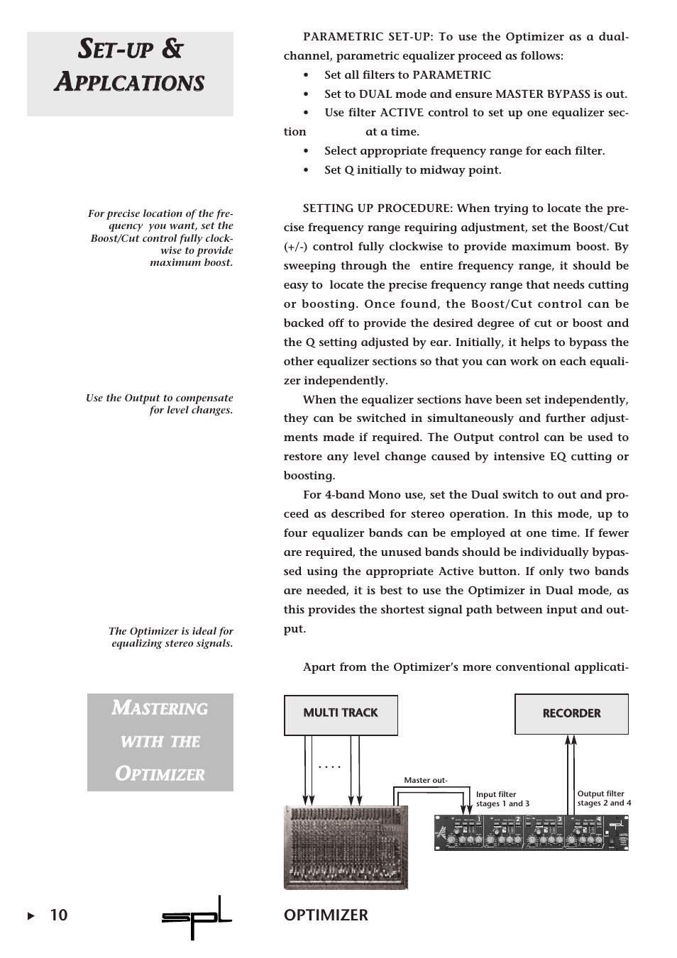 Eet t, Uup p, Ppp pl lc ca at tiio on ns s | Sound Performance Lab Parametric Equalizer User Manual | Page 10 / 27