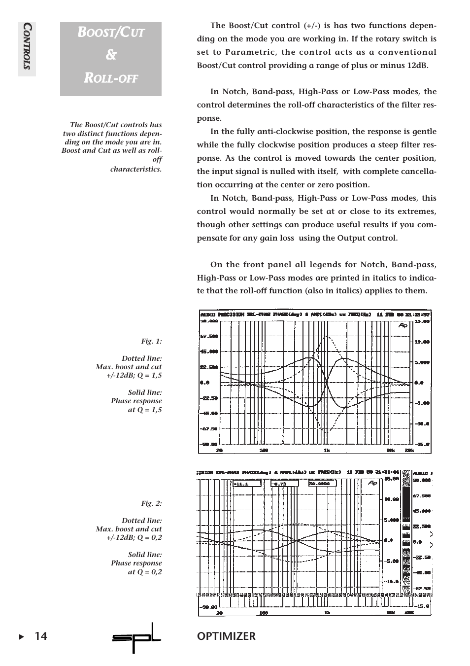 14 optimizer | Sound Performance Lab Parametric Equalizer User Manual | Page 14 / 27