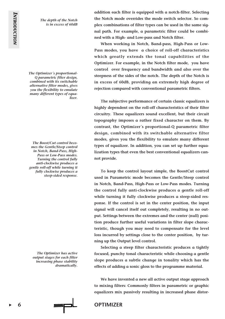 6optimizer | Sound Performance Lab Parametric Equalizer User Manual | Page 6 / 27