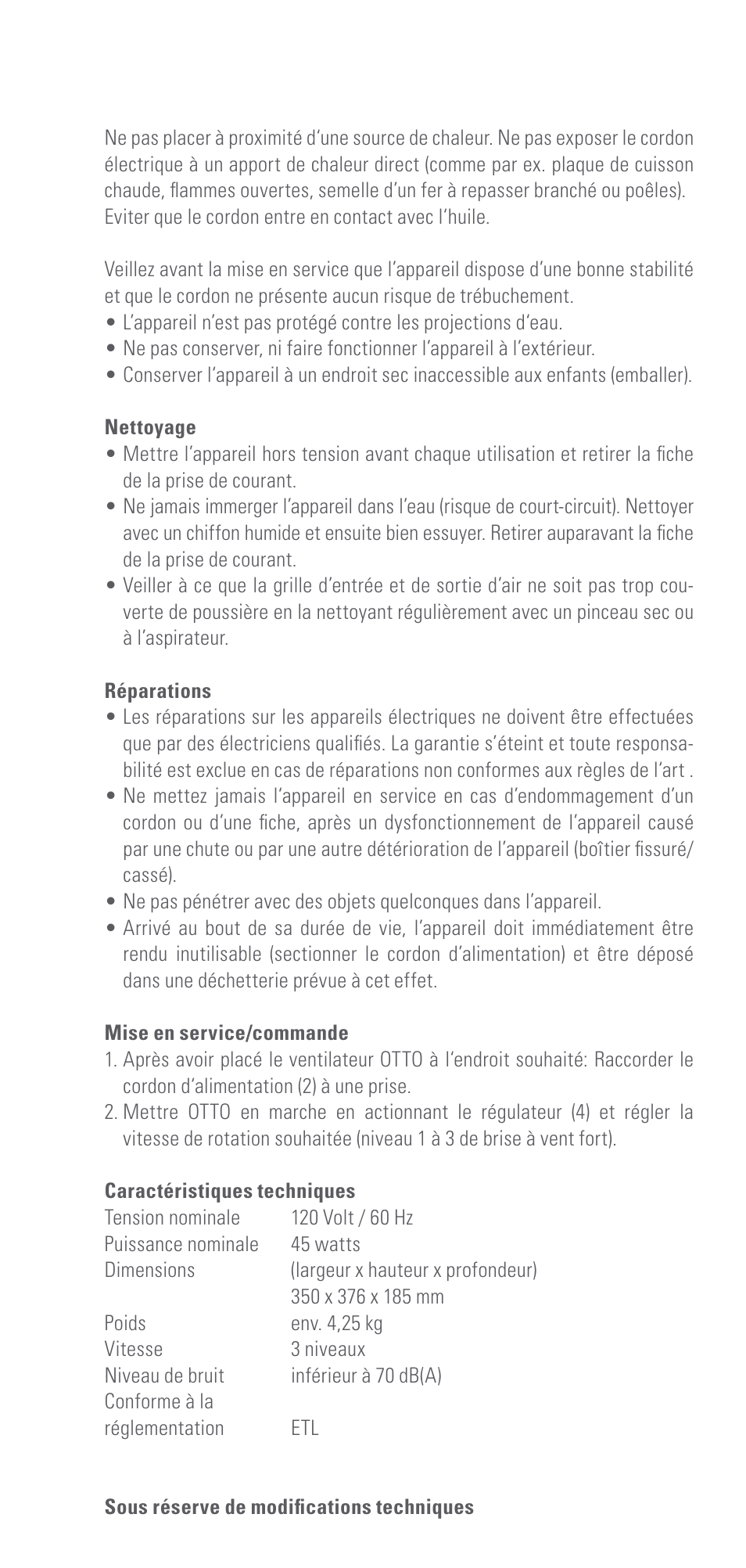 Swizz Style Otto User Manual | Page 6 / 12