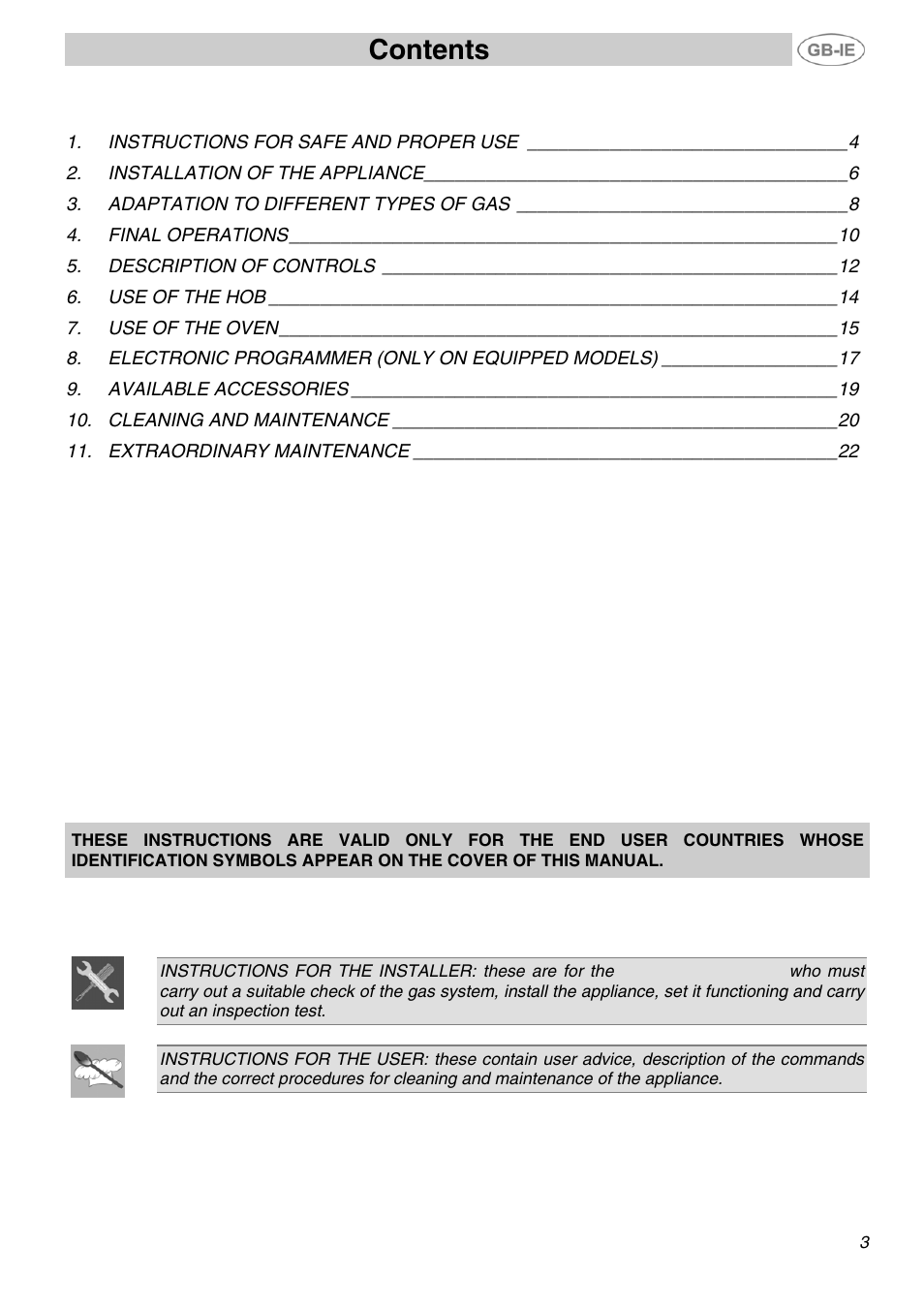 Smeg SUK81MFA User Manual | 20 pages