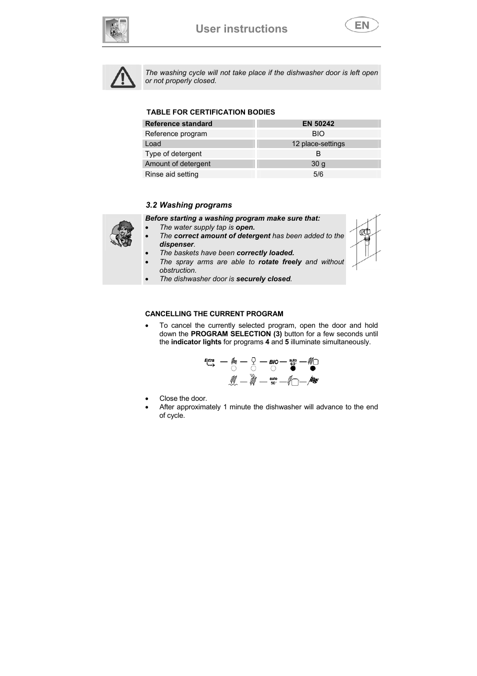 User instructions | Smeg DI912 User Manual | Page 14 / 36