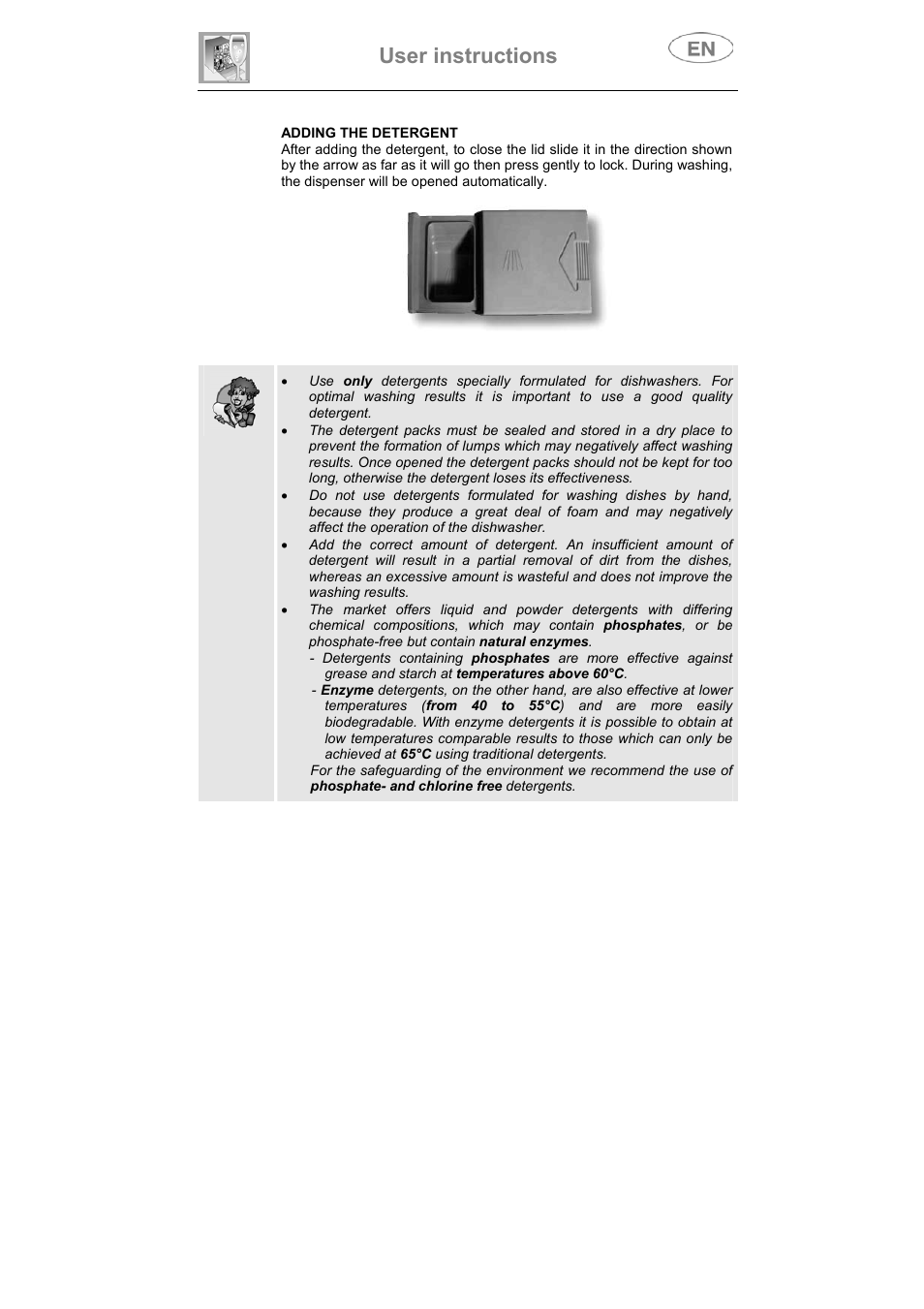 User instructions | Smeg DI912 User Manual | Page 22 / 36