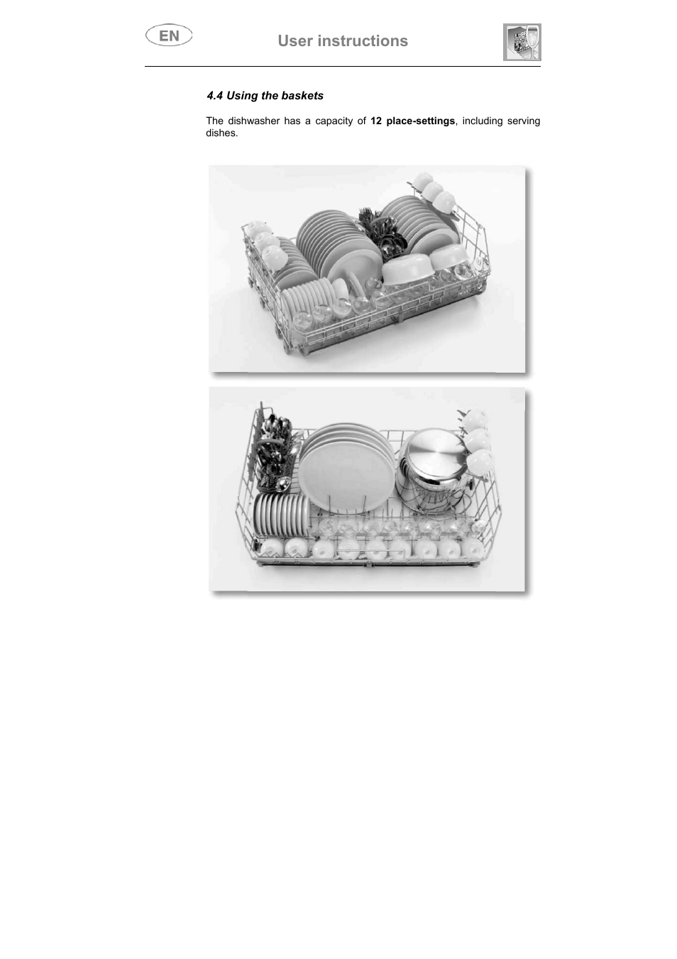 User instructions | Smeg DI912 User Manual | Page 25 / 36