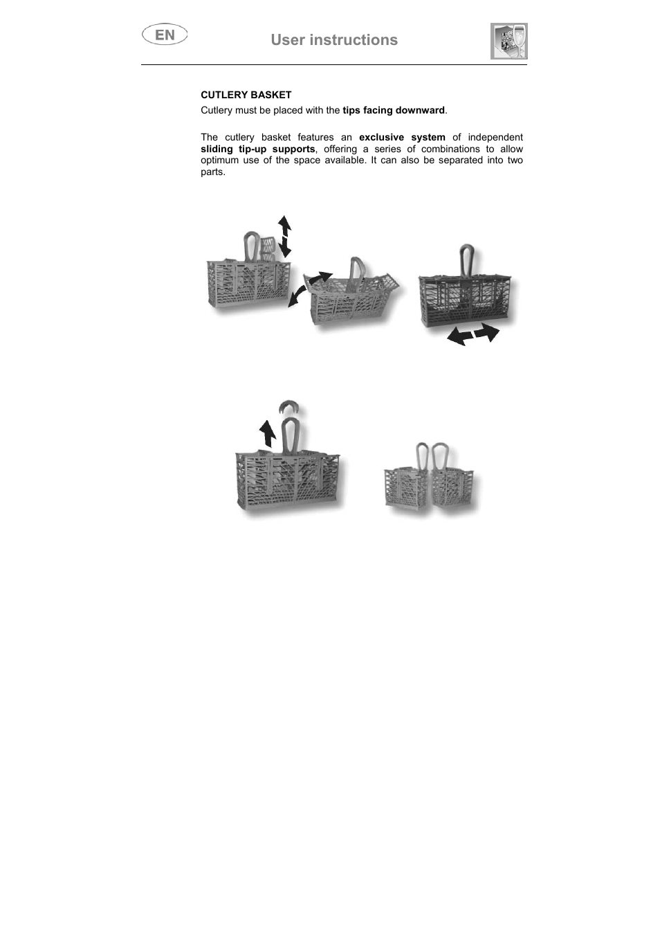 User instructions | Smeg DI912 User Manual | Page 27 / 36