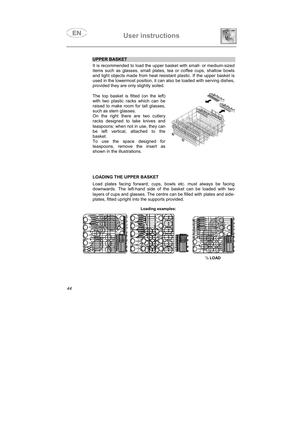 User instructions | Smeg BLV1NE User Manual | Page 32 / 37