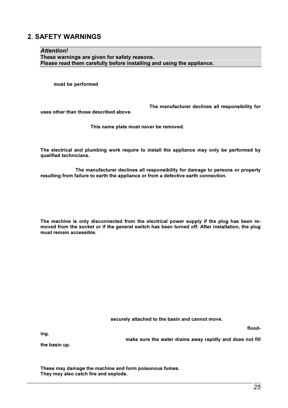 Smeg SLB12SB User Manual | Page 3 / 24