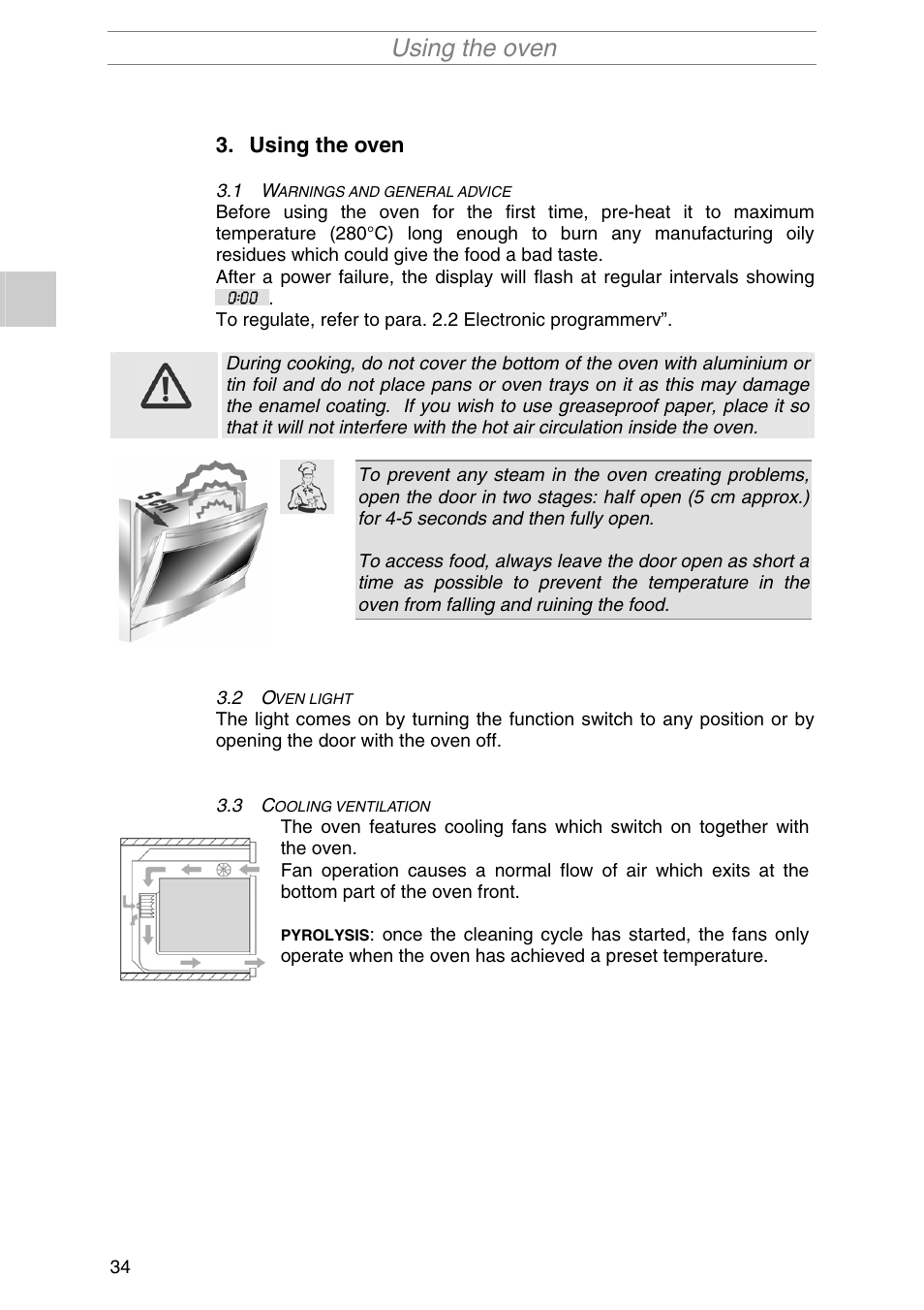 Using the oven | Smeg S2010MFB1 User Manual | Page 10 / 22