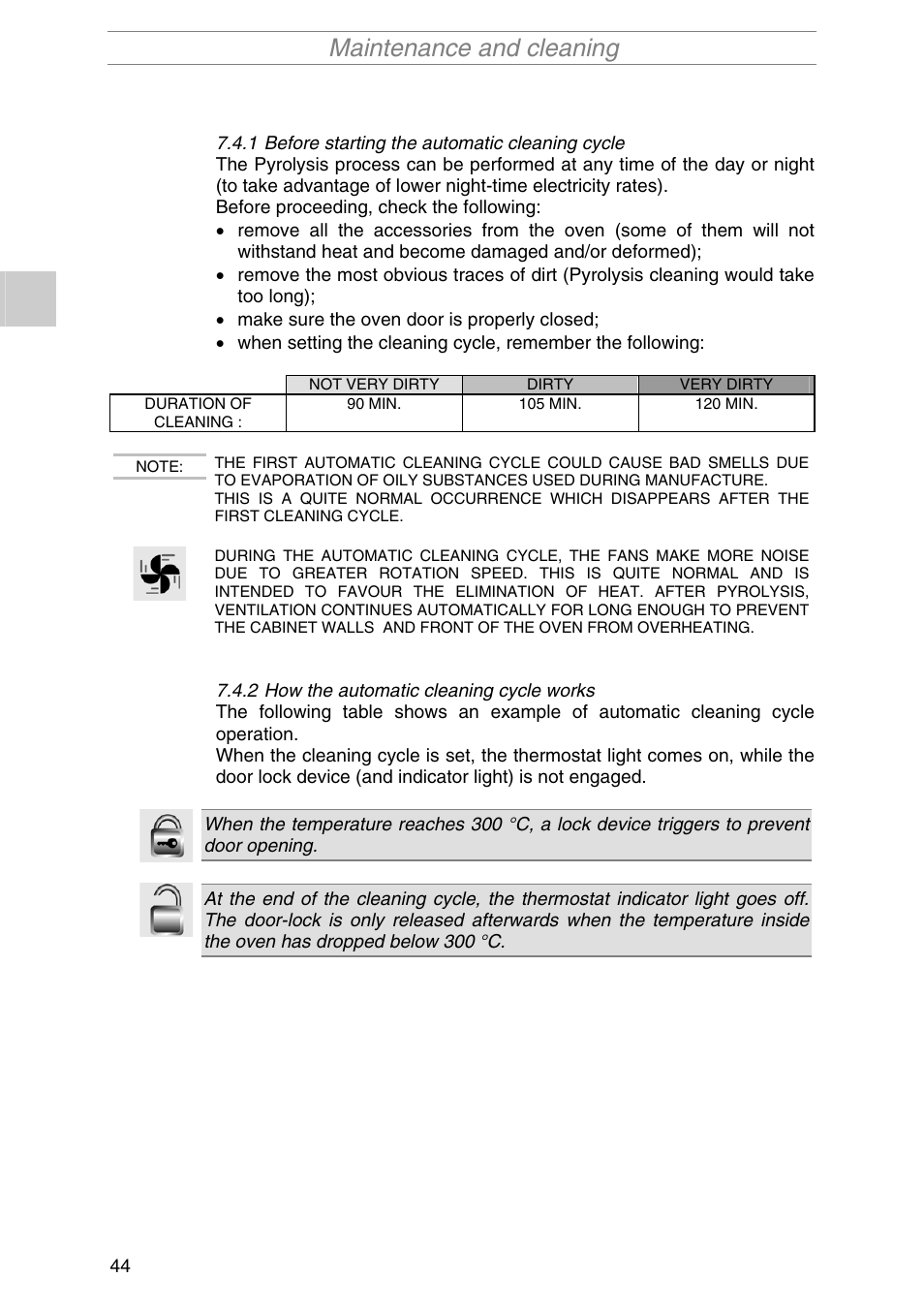 Maintenance and cleaning | Smeg S2010MFB1 User Manual | Page 20 / 22