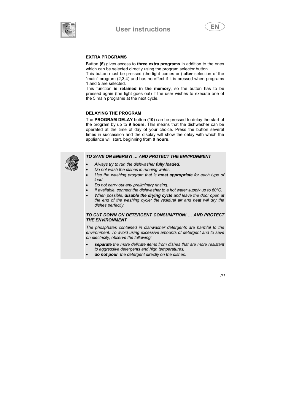 User instructions | Smeg ST1144 User Manual | Page 8 / 37