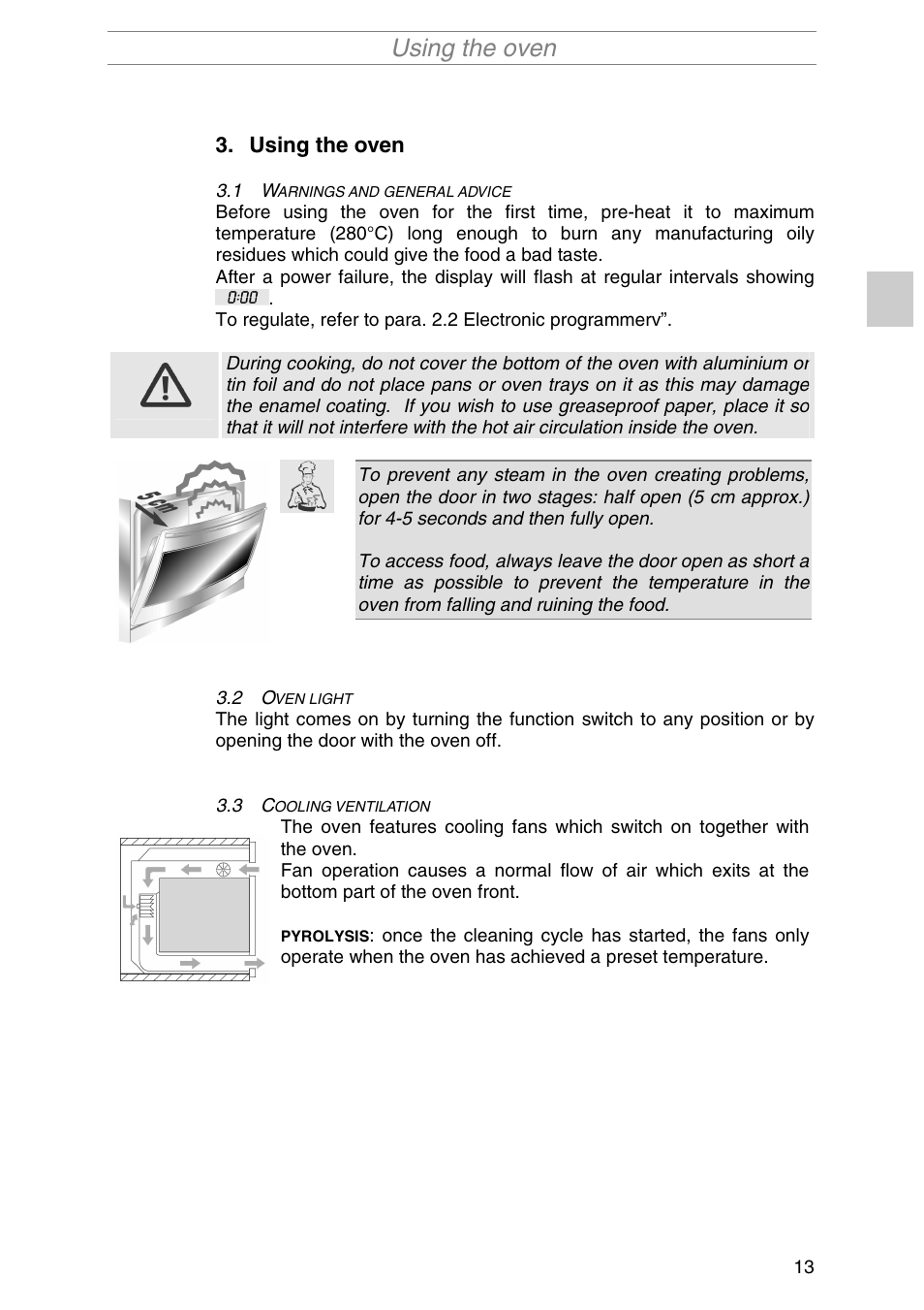 Using the oven | Smeg SIL290X User Manual | Page 11 / 24