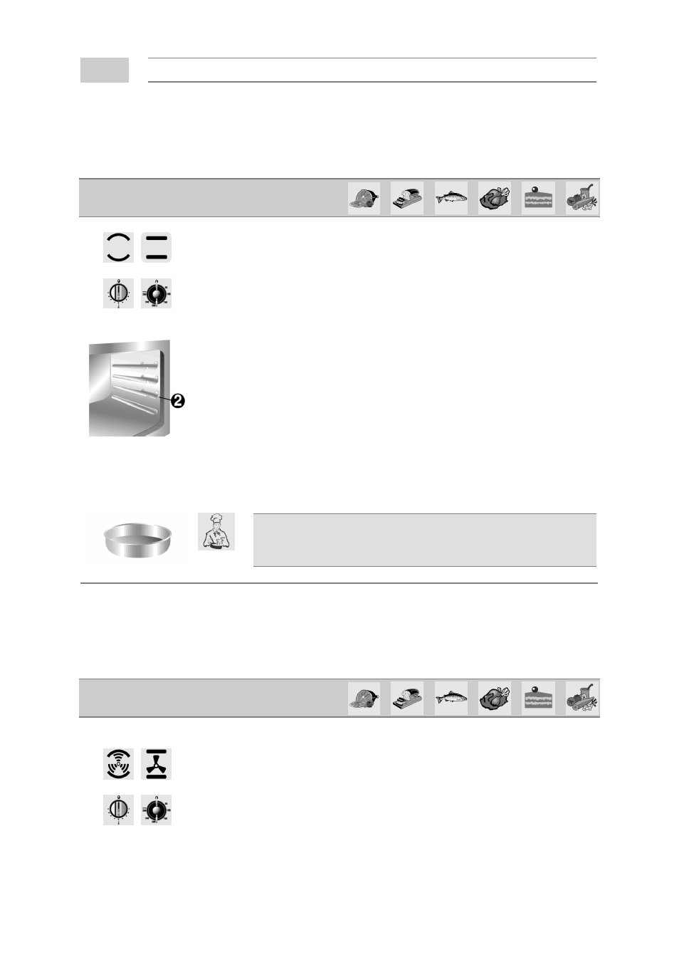 Cooking hints | Smeg SE1055MF User Manual | Page 14 / 24