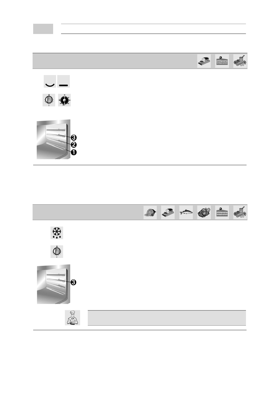 Cooking hints | Smeg SE1055MF User Manual | Page 16 / 24