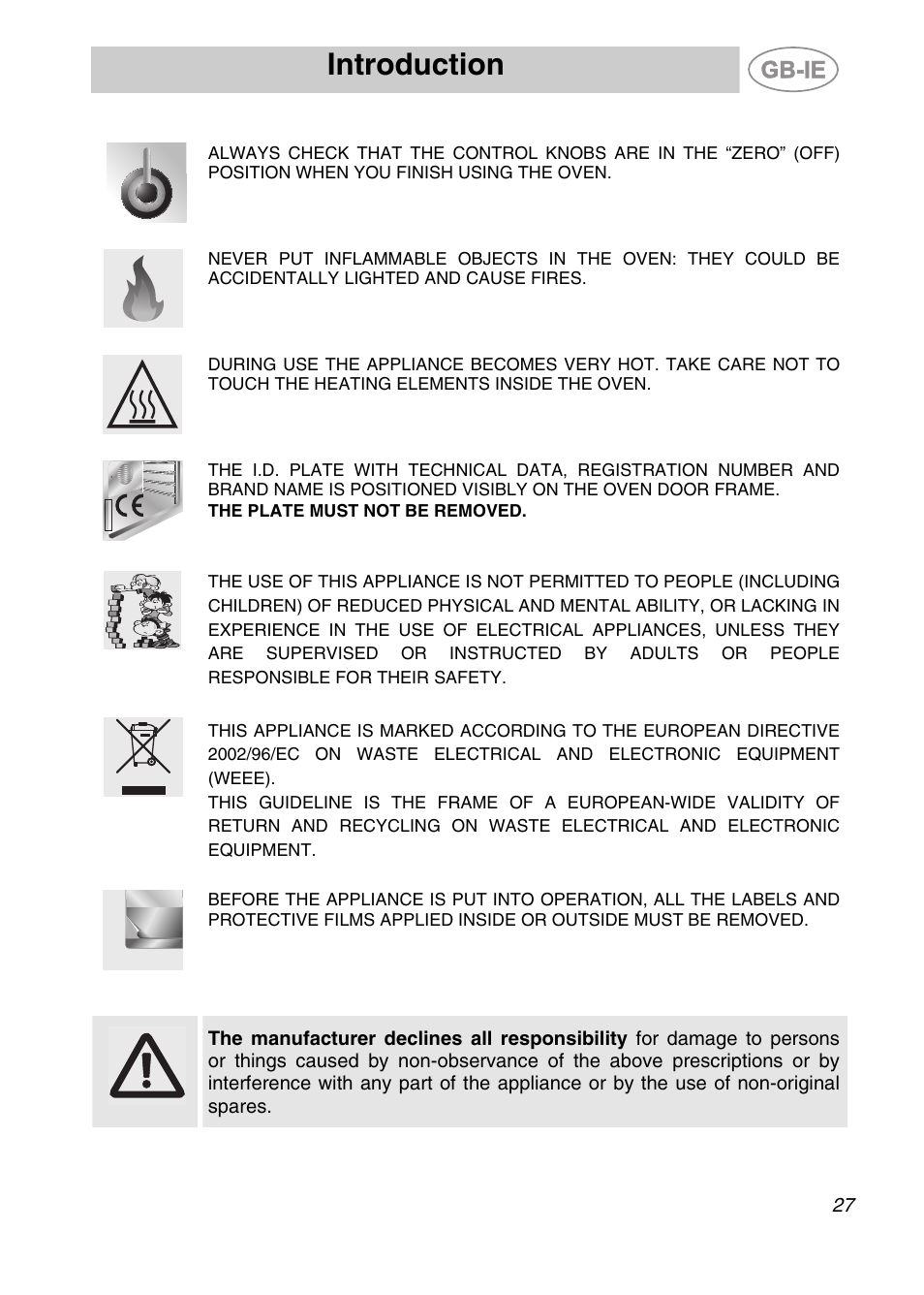Introduction | Smeg S20XMFR User Manual | Page 3 / 22