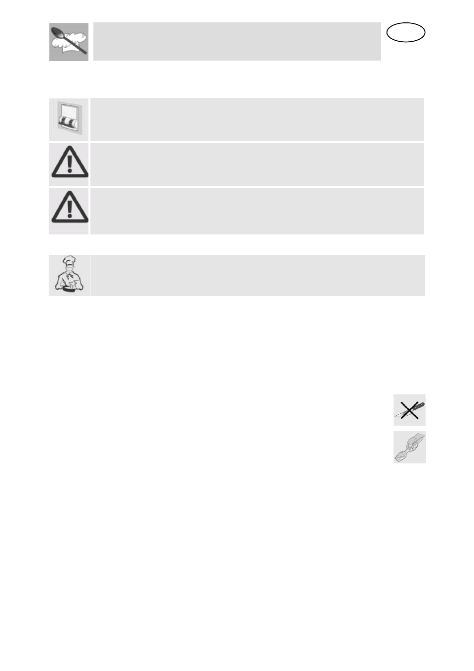 Instructions for the user, 10 cleaning and maintenance | Smeg S45MCX User Manual | Page 30 / 34