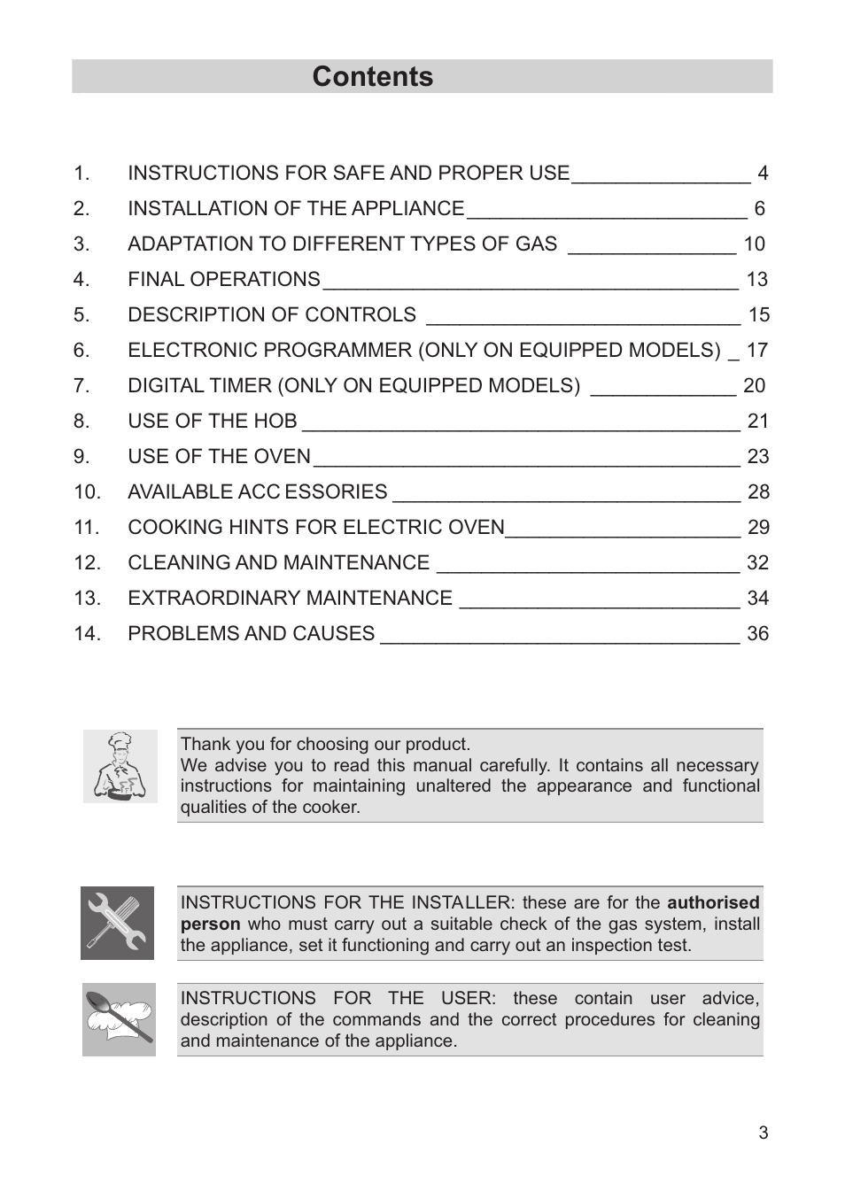 Smeg FS60XNG User Manual | 36 pages